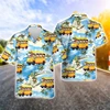 School Bus 3D Printed Shirts For Men Clothes Cartoon Car Driver Graphic Beach Shirt Funny Gift Aloha Lapel Blouse Hawaiian Tops 4
