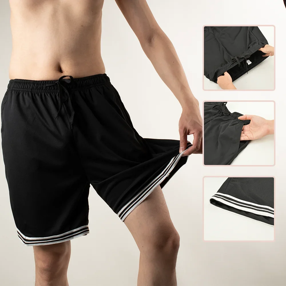 Black Loose Shorts Man Basketball Sports Casual Short Pants Running Outdoor GYM Fitness Football Short Pants Sweatpants 2025 New 2