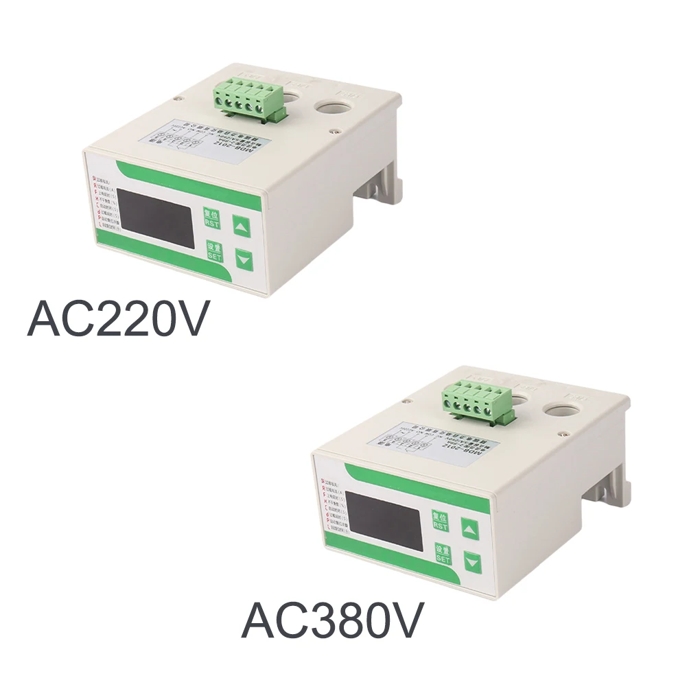 

Motor Overload Adjustable Protector Module 3-phase Current Display Protection Relay Guide Rail Mounted Protective Device