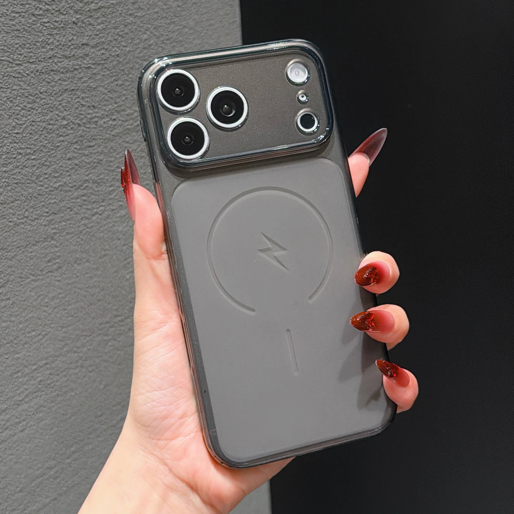Luxury Ultra Slim Matte Transparent TPU Case - Soft Simple Large Window Cover