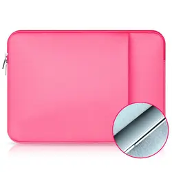 Soft Laptop Sleeve Case Cover - Fits 11, 13, and 15 Inch Notebooks - 13.3 inch (Rose Red)