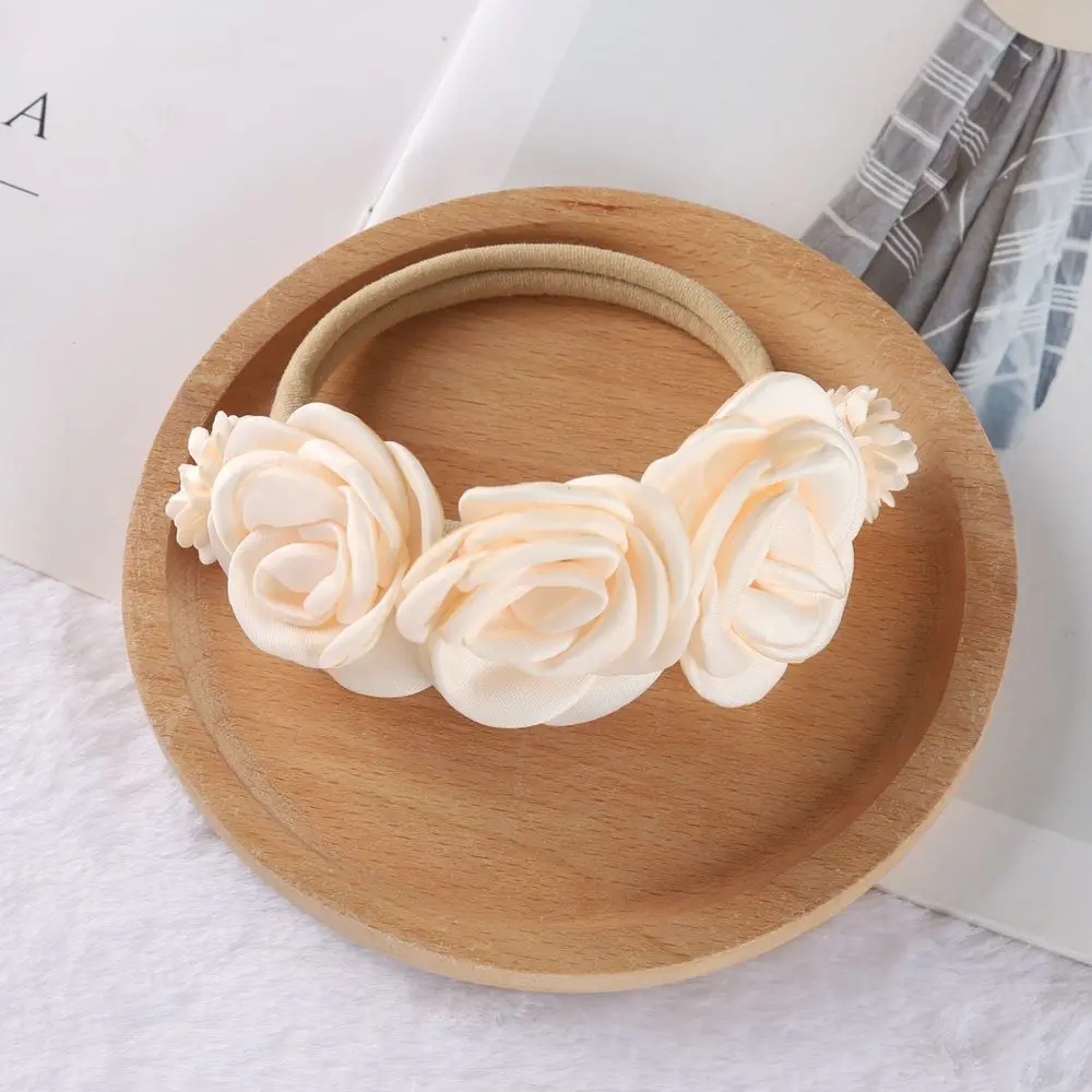1 stücke/3 stücke Baby Mädchen Stirnband set Nette Baby Elastische Haarband Neugeborenen Kopf Blume Kleinkind Stirnband headwear Kinder Zubehör – Detail 8