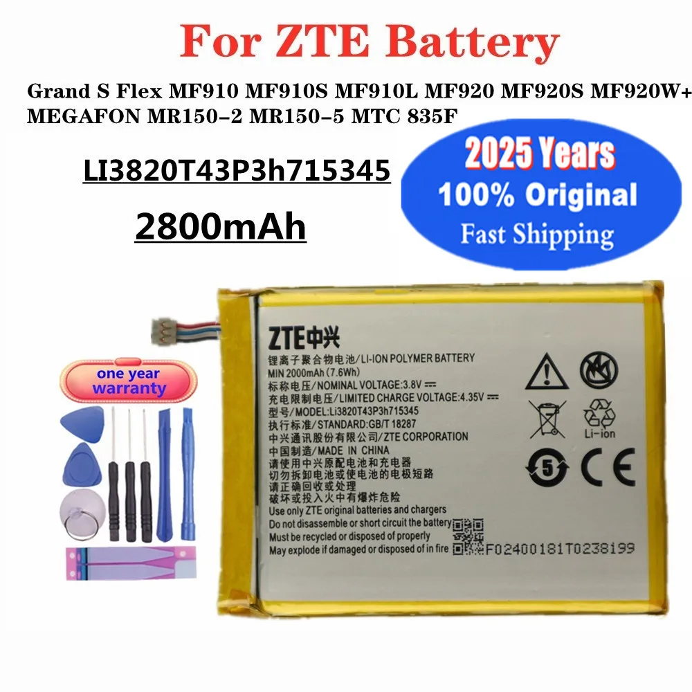 LI3820T43P3h715345 Original Battery For ZTE Grand S Flex MF910