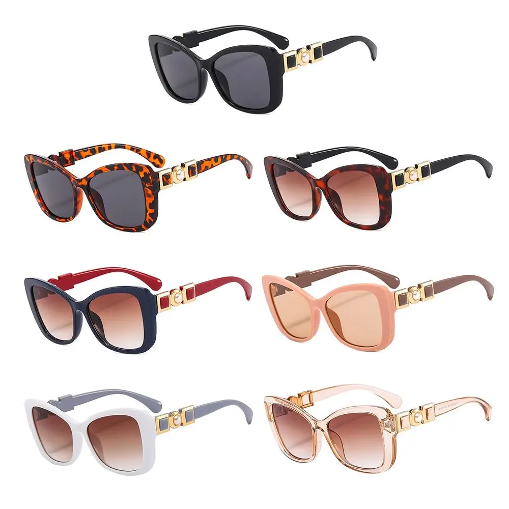 

2023 Retro Pearl Sunglasses Women Butterfly-Shaped Sun Glasses Lady Trendy Shades Eyewear UV400 Glasses