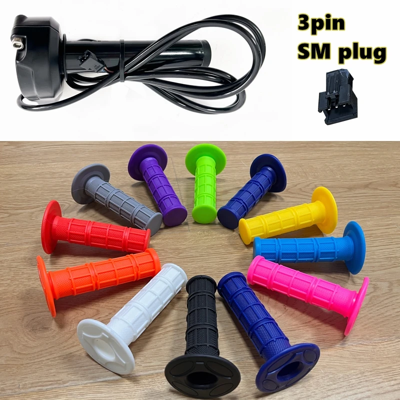 Sur-Ron Throttle Grips – Gas Throttle Handlebar Grips For Sur-Ron X/S, Black Rubber, 80g