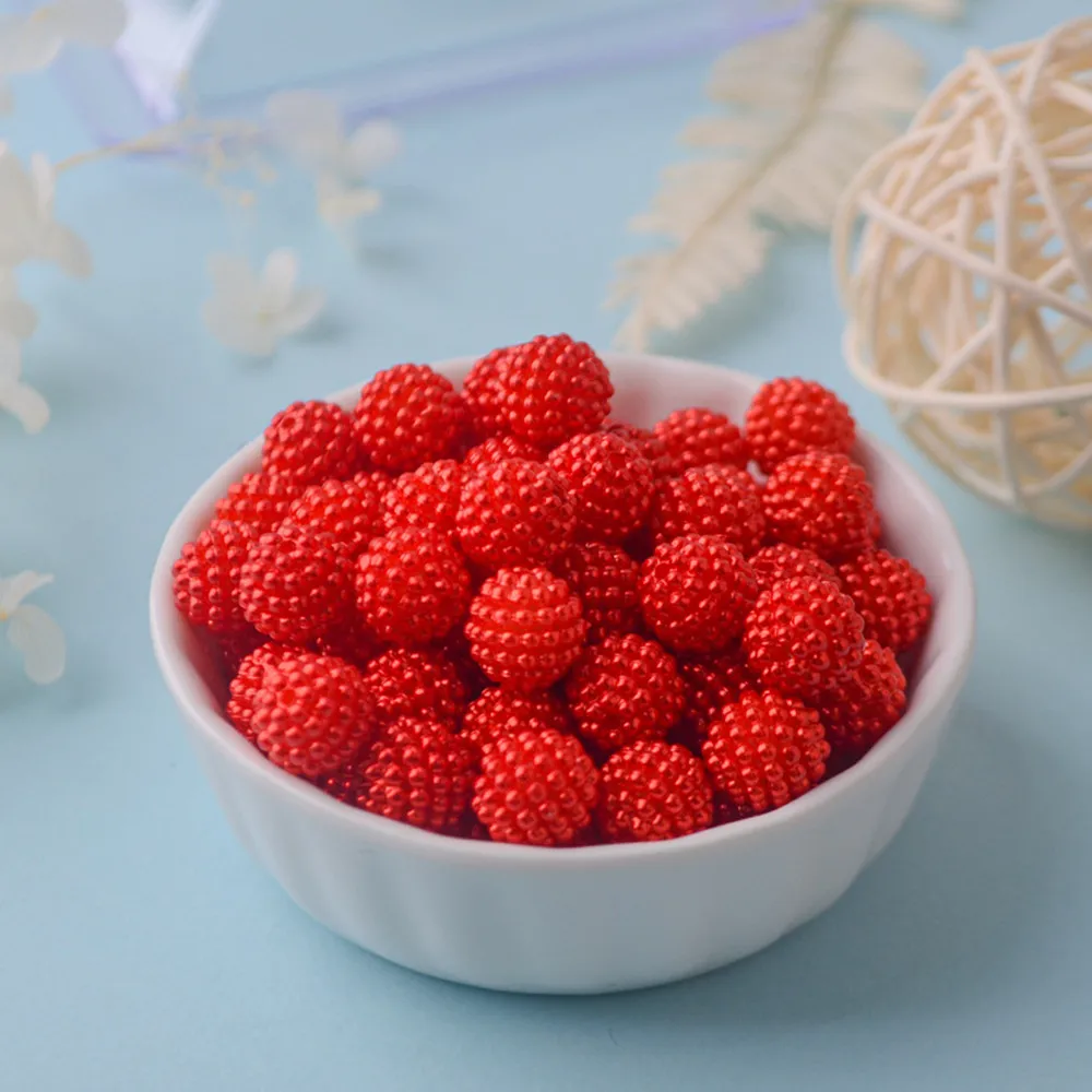 Abs Pearl Monochrome Bayberry Ball Straight Hole Color Loose Beads Handmade Diy Jewelry Accessories 500g 10/12/15mm imitation pearl beads abs beads
