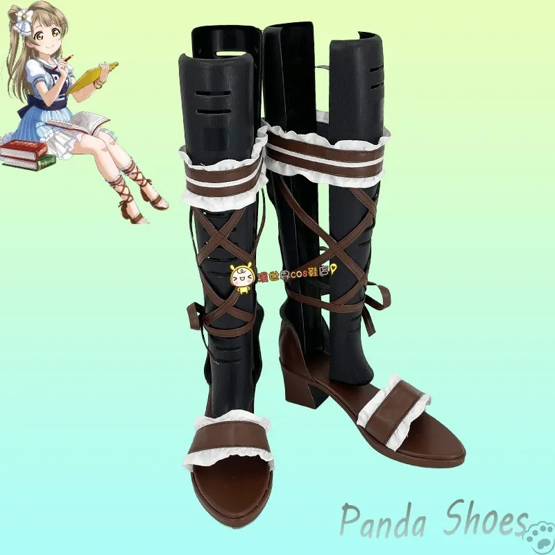 

Lovelive Minalinsky Cosplay Shoes Anime Long Cos Boots Comic Minami Kotori Cosplay Costume Prop Shoes for Con Halloween Party