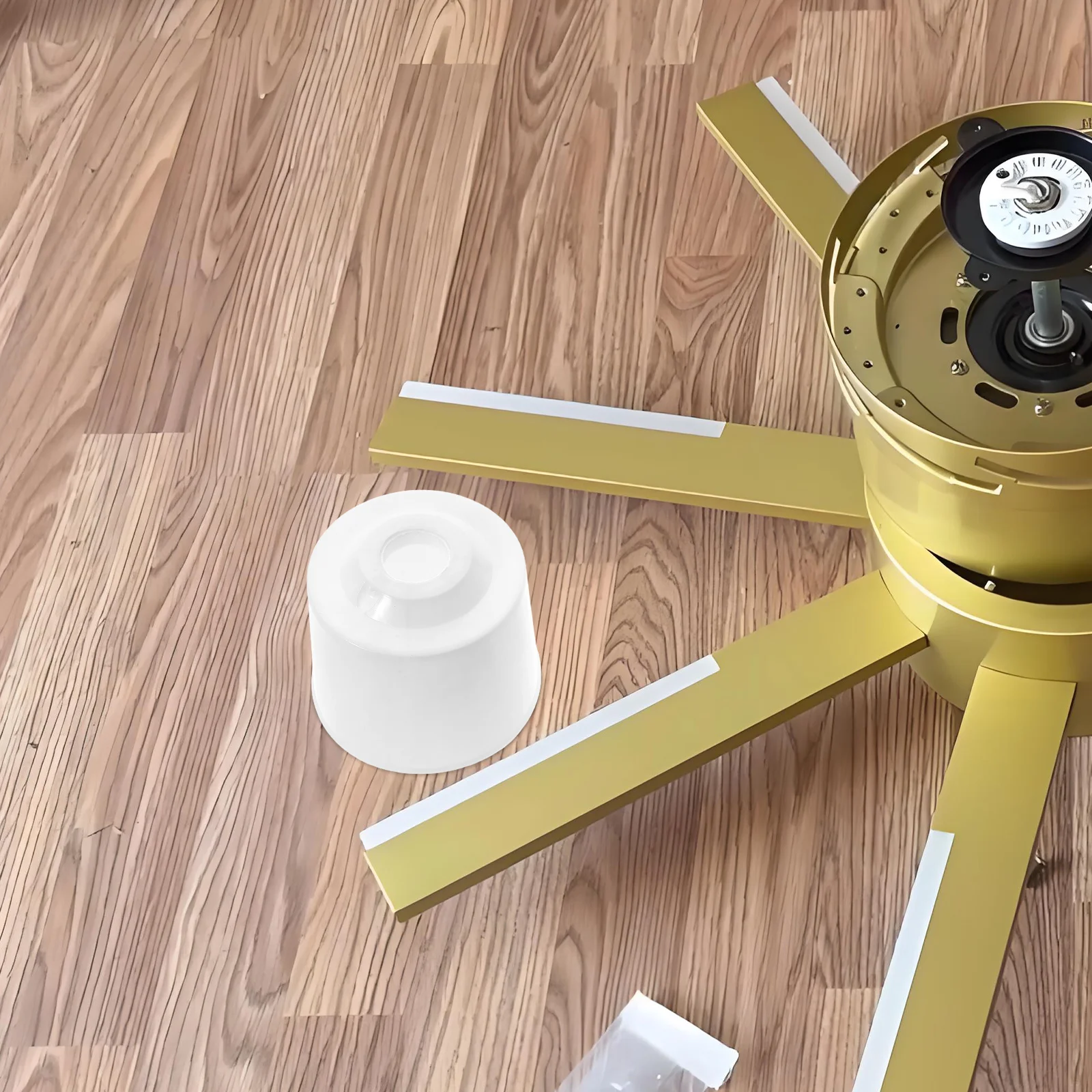 2 Pcs Ceiling Fan Cup Electric Protective Cover Fans Guard Plastic Fan Cover Set Floor Ceiling Canopy Base For Fans
