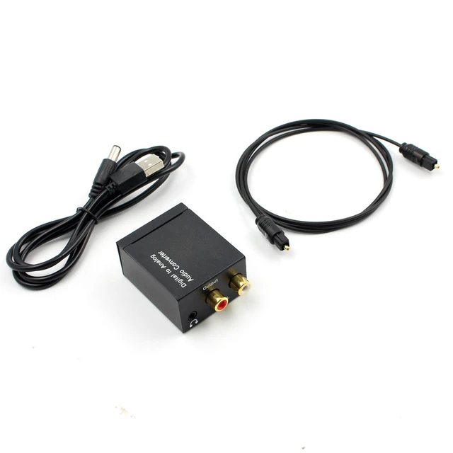 Optical Audio Cable Rca Adapter  Analog Digital Audio Converter - Analog  Digital - Aliexpress