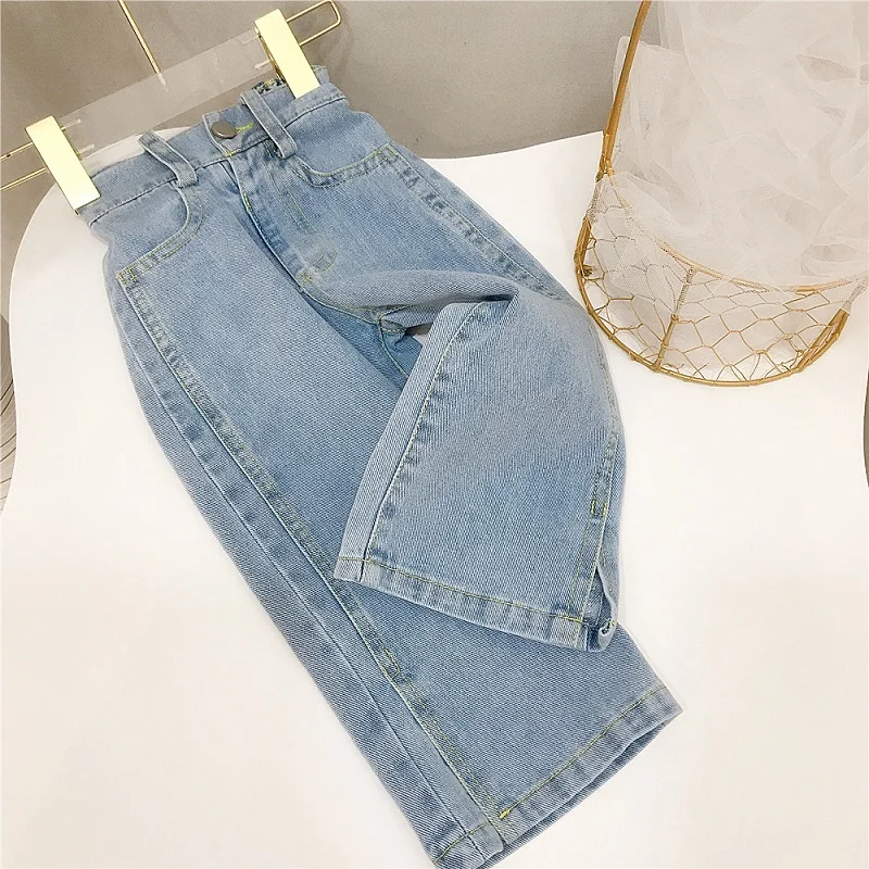 

Baby Girls Jeans casual Baby Loose denim trousers Princess Denim Pants spring fashion Children's trousers Kids Jeans for girls