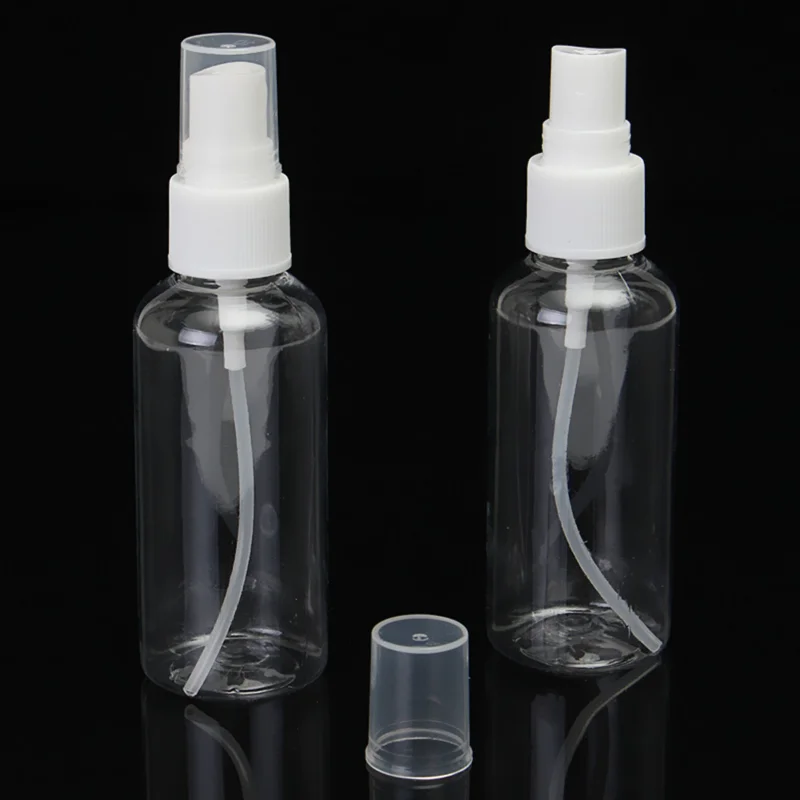 10pcs 60ml Clear Plastic Portable Perfume Spray Bottle Empty Perfume Bottles Refillable Mist Pump Perfume Atomizer Travel 10pcs plastic price tag clear clips mall advertising label racks simple display stand clothing rack signs rotatable on holder