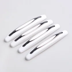 Car Door Edge Protection Rubber Bumper Strips - Set of 4 (WHITE)