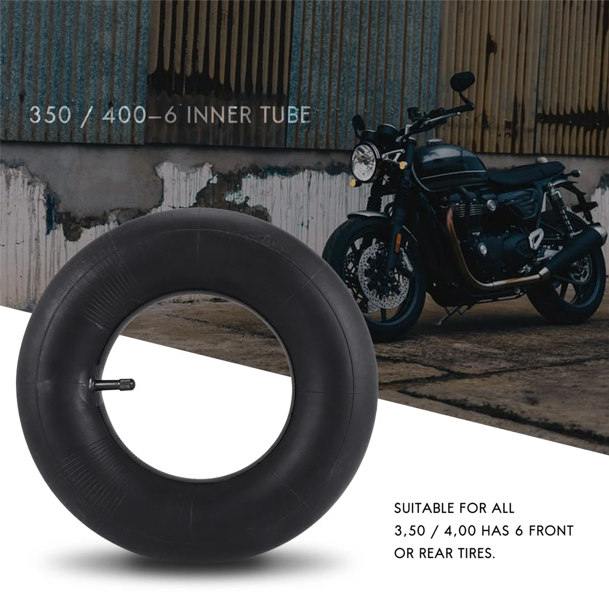 3.50 / 4.00-6 Tire Tube Inner Tube Tire Wheel 350 / 400-6 Innertube mini moto Rubber Valve 6