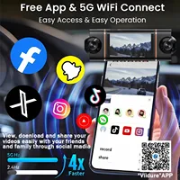 4 caméras Dash Cam voiture DVR WiFi HD 1080P enregistreur vidéo 4 canaux vue avant arrière Vision nocturne boîte noire DVR pour la sécurité du véhicule 4