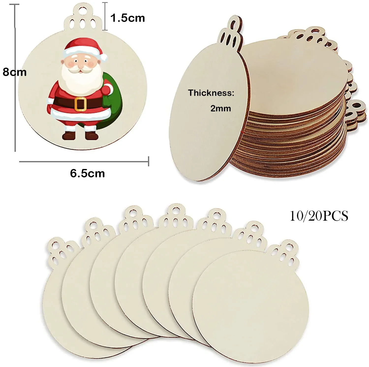 DIY Christmas Wooden Ornaments 2