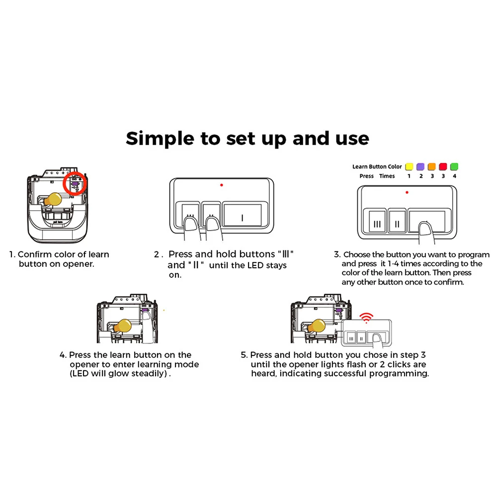 Controle remoto universal do abridor de porta de garagem, apto para 370LM, 371LM, 372LM, 373LM, 971LM, 953ESTD, 81LM, 82LM, 83LM, 890MAX, 850CB