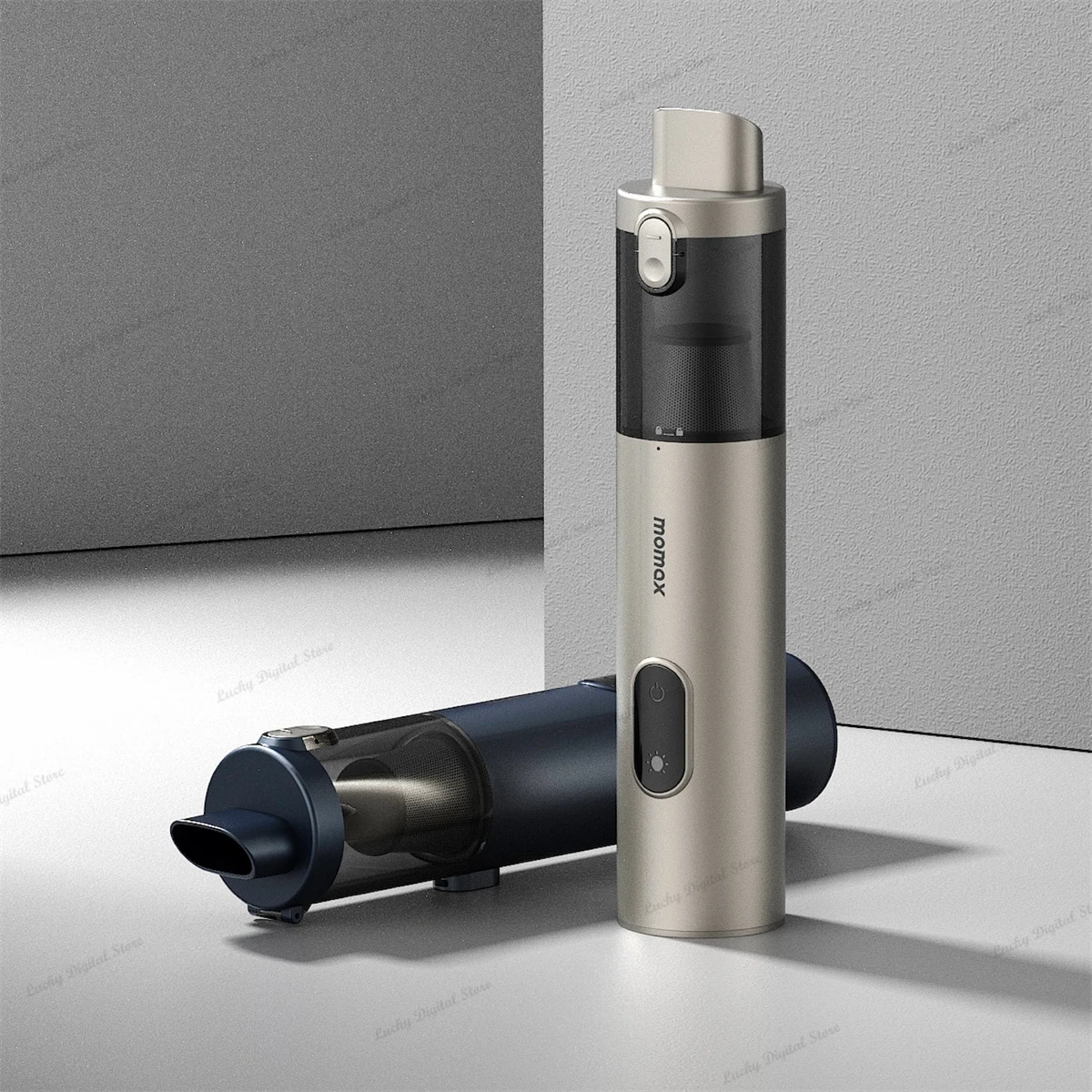 MOMAX 1-Move Vacuum Cleaner Portable Compact ON-THE-SPOT Aluminum Alloy Cleaning Tool Fast Charging 16Kpa Suction HEPA Filter