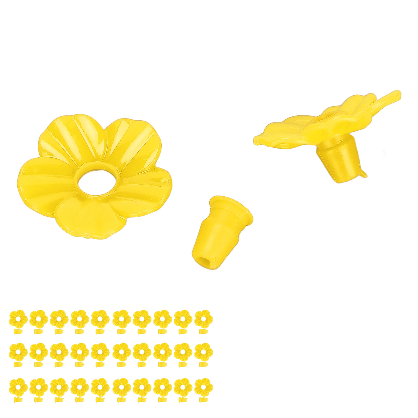 Feeding Ports Replacement 30Pcs Hummingbird Feeders Replacement Flowers Drinking Container