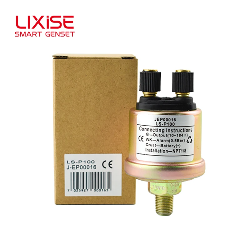 LIXiSE JEP00016 1/8NPT 0-10bar LS-P100 디젤 엔진 오일 압력 센서 범용 엔진 부품