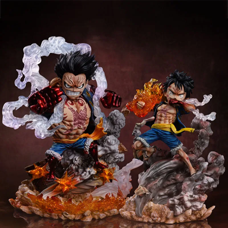 Anime One Piece Figure Gear 2 Gear 4 Fighting Luffy Action Figure G5 Luffy Pvc Action Figurine Statua Giocattoli Da Collezione Modello