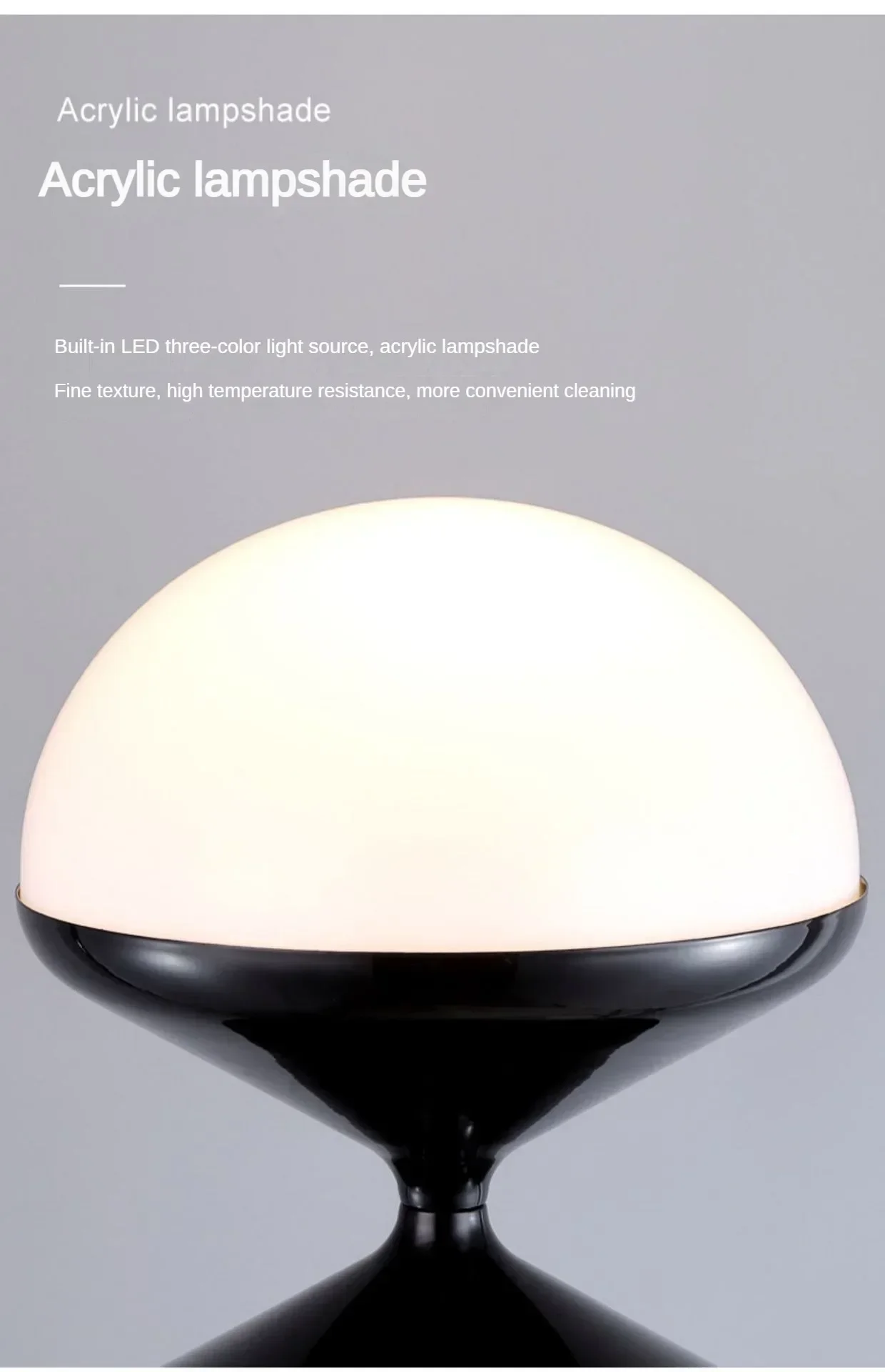 Description Picture 6 of itemNirdic Black/White Candy Floor Lamps Home Decoration Living Room Sofa TV Side Lighting Fixtures Bedroom Study Desk Lamp Dimmable