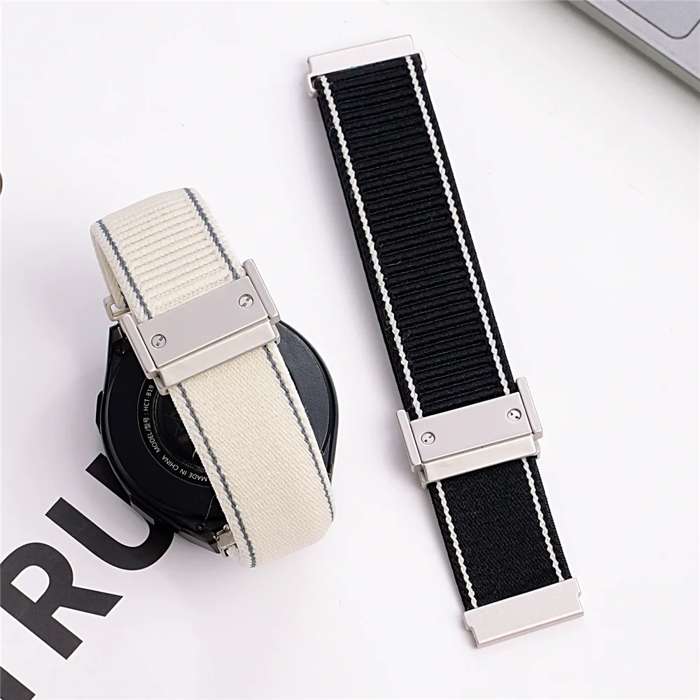 Dual-Styled Strap Set: Premium Metal and Nylon Bands