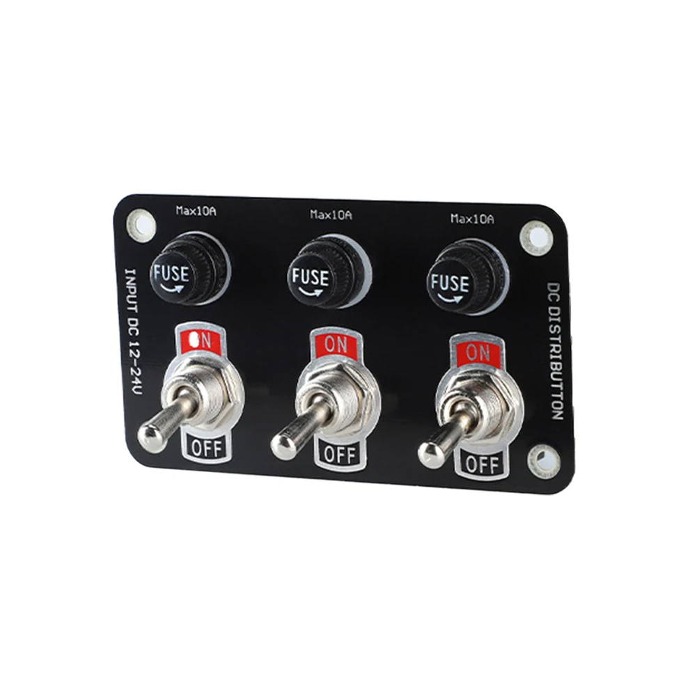 Nouveau Panneau Dinterrupteur À Bascule 3/6 Gang 12 24V Interrupteur À Bascule  Panneau De Commutation Marche Arrêt Étanche Avec Fusible 10A Pour Bateau  Marin De Voiture Du 8,93 €