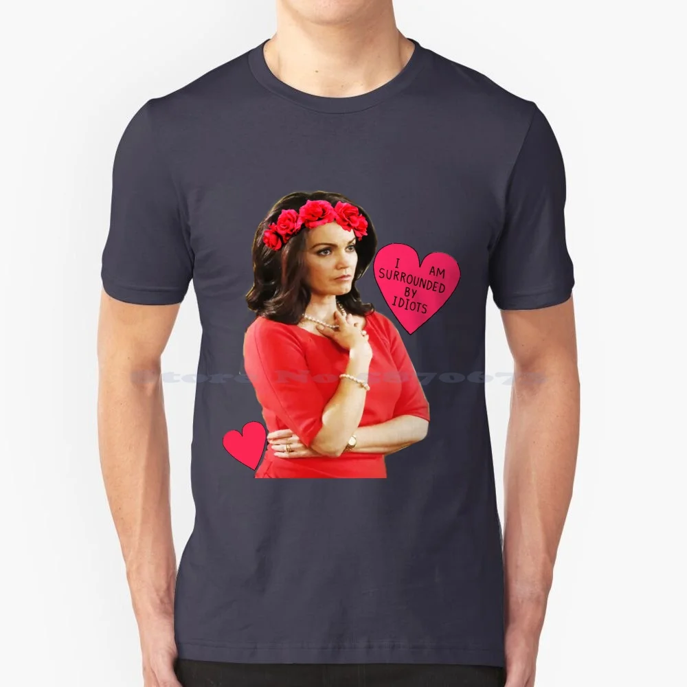 Mellie Grant-I Am Circondato Da Crybs T Shirt 100% Cotone Tee Mellie Grant Bellamy Young Scandal Abc Tgit Rhimes Melody Grant