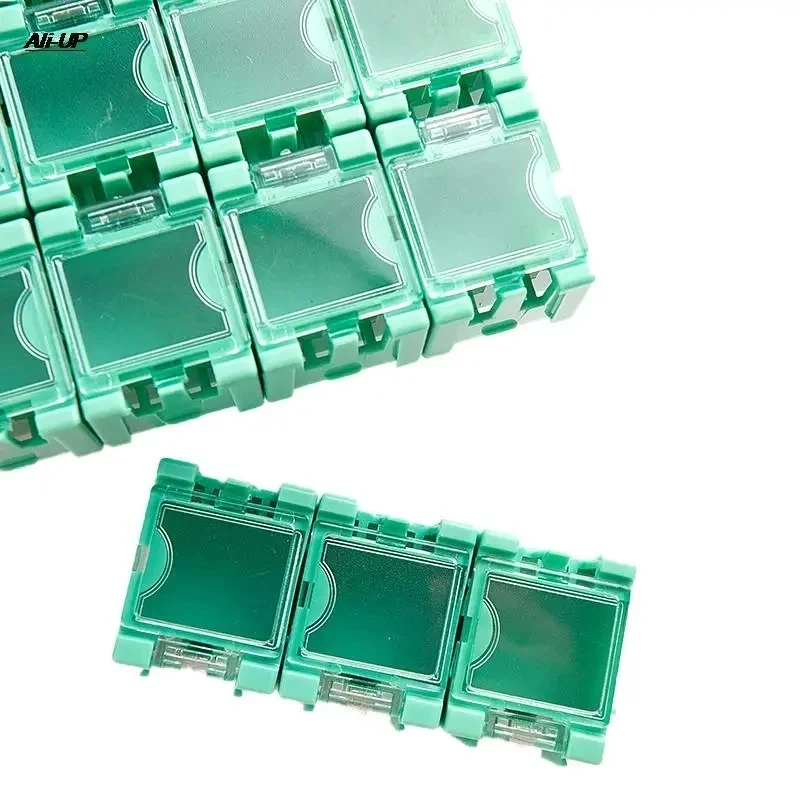 100pcs SMD SMT Component Storage Boxes Container Electronic Case Kit The 1# Auto Pop-up Patchbox (Random Color) 3