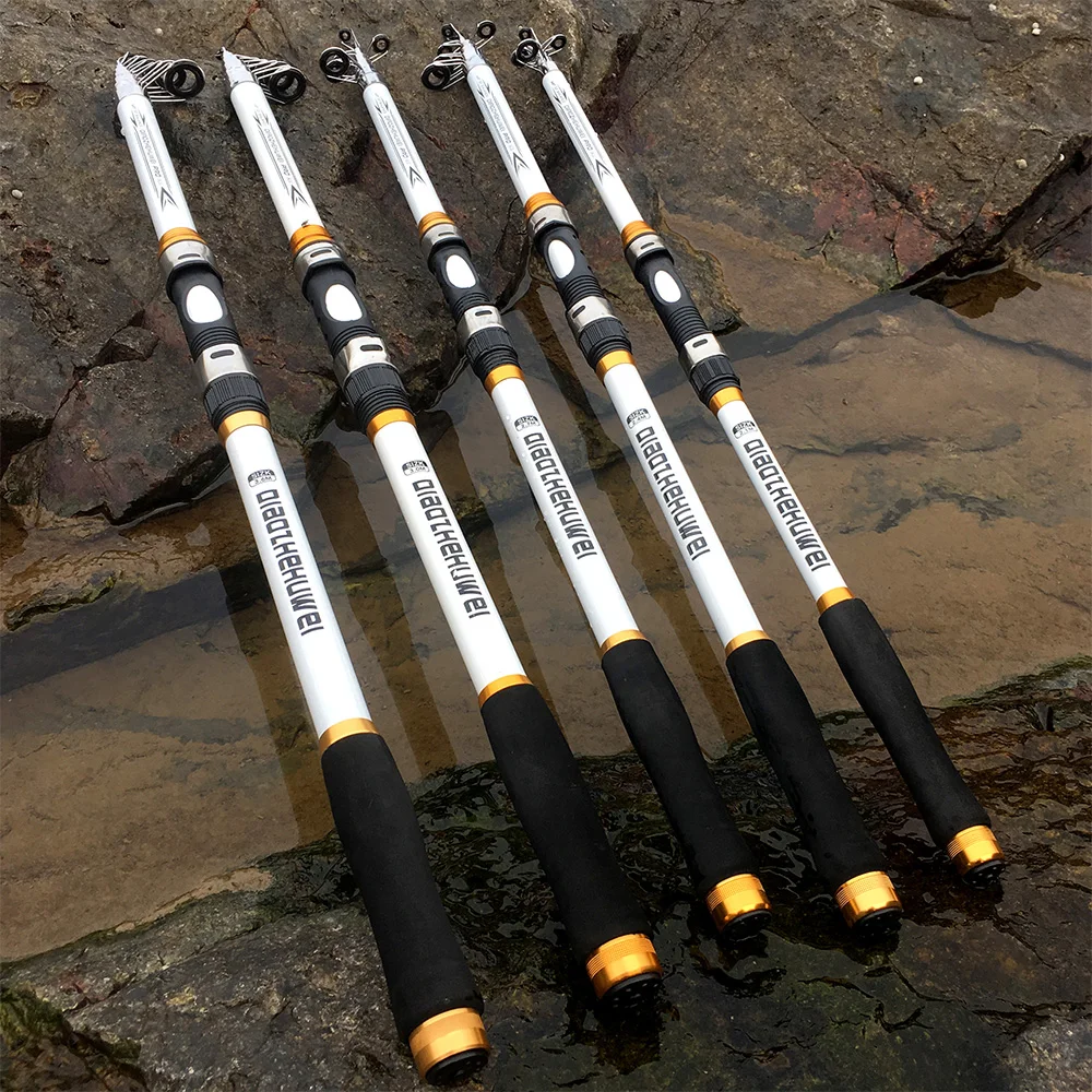 Portátil de fibra de carbono pesca do mar Rod, fibra de vidro ultra dura, longa distância jogando na praia fundição, 3,6 m, 3,0 m, 2,7 m, 2,4 m, 2,1 m