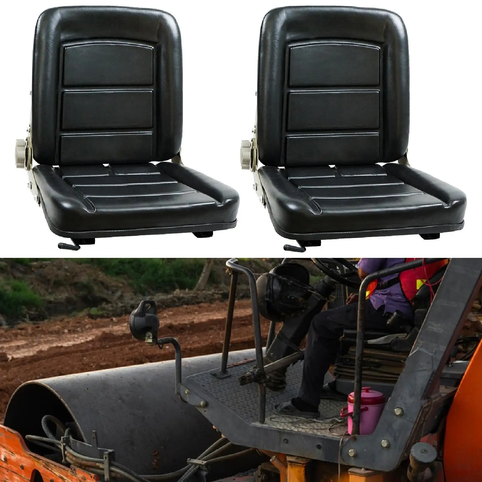Universal Forklift Seat Accessories Adjustable Ergonomic Easy to Install