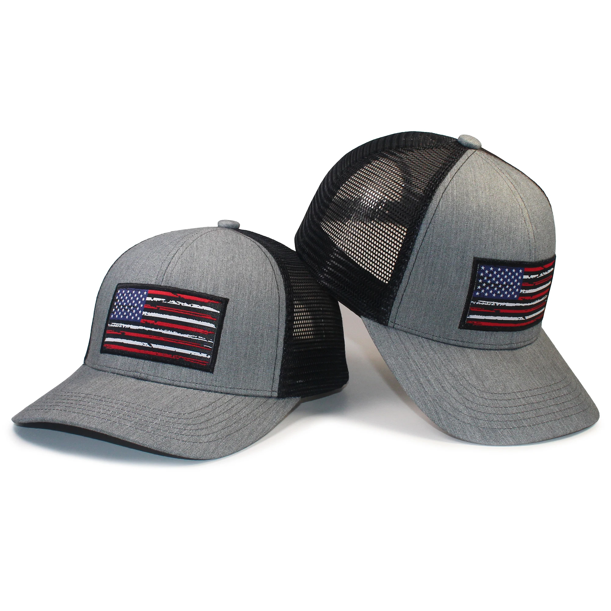 American Flag Trucker Hat-Baseball Cap for Men & Women, Breathable Mesh, Adjustable Snapback Closure
