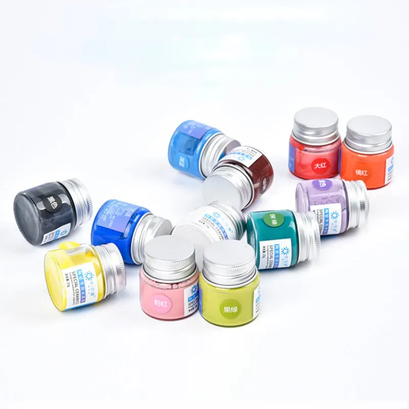25g Special Paint for Pottery Painting DIY Art Watercolor Painting Non-toxic and Environmentally Friendly Hand-painted Materials