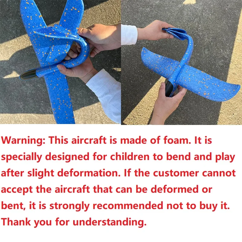 Avion RC en mousse pour enfants - 6 couleurs, volant facile