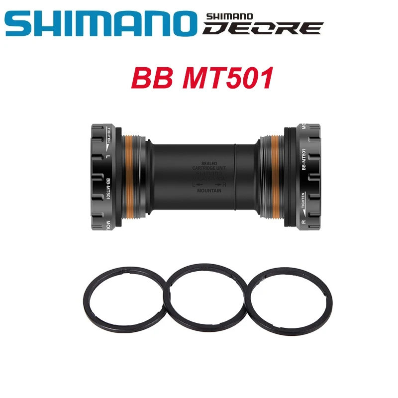 

SHIMANO Deore BB-MT501 Bottom Bracket for MTB Bike MT501 HOLLOWTECH II 68/73mm Shell Width Original Mountain Bicycle Parts