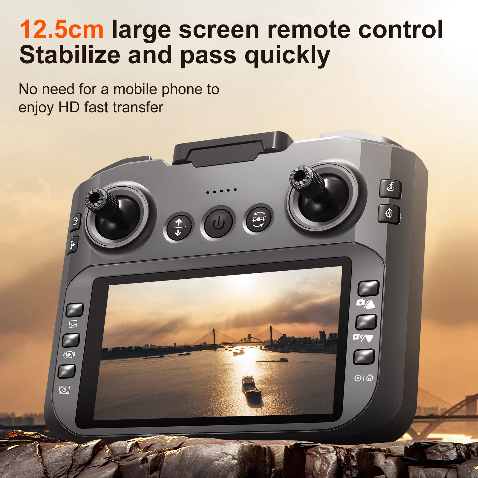 2025 S156 Mini Drone 8K HD Fotografia aerea Doppia fotocamera Dron con schermo Omnidirezionale Motore brushless Drone RC Giocattolo regalo - immagine 6