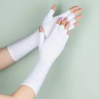 Summer Cycling Gloves Fingerless/Half Finger  Fitness Fishing Women Men Spring Gym Breathable Elastic Sport Bicycle Gloves 2