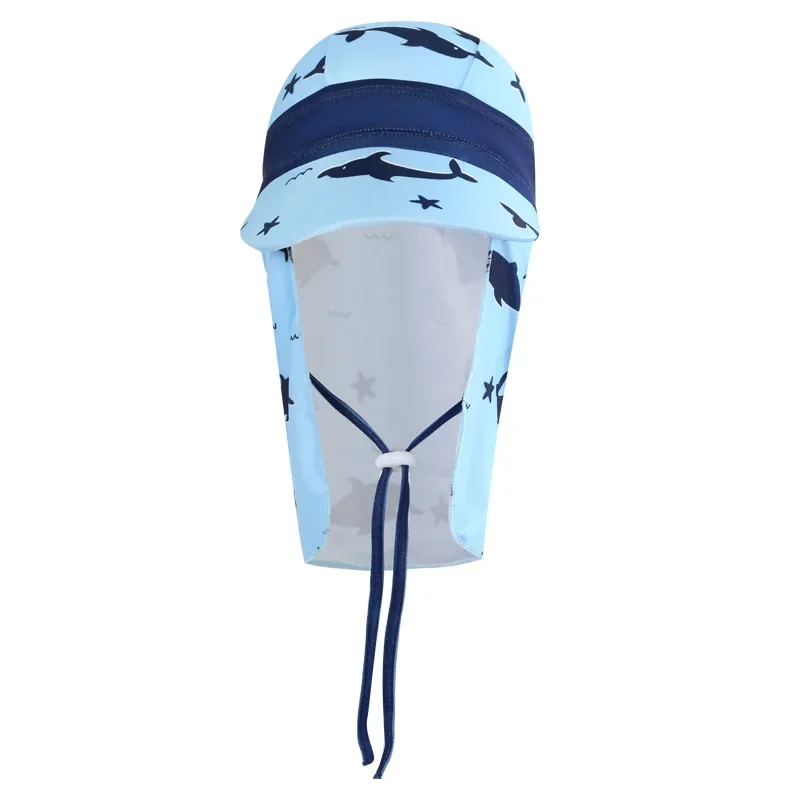Children's Swimming Cap Outdoor Beach Sunshade Large Brim Hat Windproof Sandproof UV Protection Hat Waterproof EVA Material