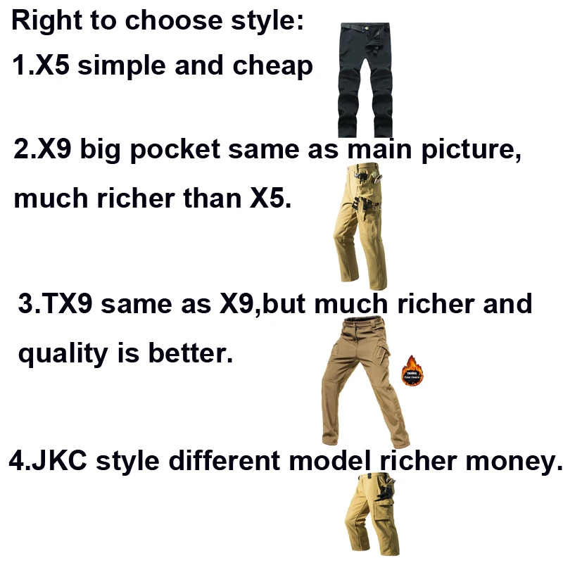 Men’s Fleece Softshell Hiking Pants 2