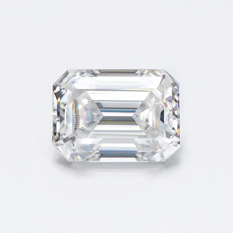 Perline Di Pietra Sciolte Moissanite Taglio Smeraldo Per La Creazione Di Gioielli D Color Vvs1 6A Pietra Colore Bianco Gra Lab Gra Grown Diamond