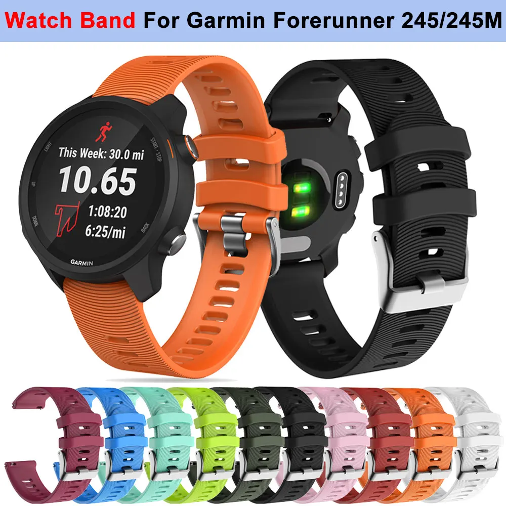 Premium Soft Silicone Smartwatch Wristband - Universal Fit