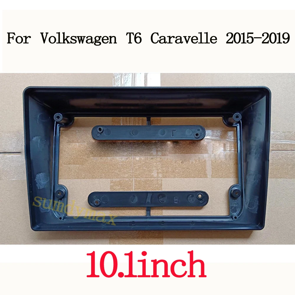 10.1 Pollici 2 Din Car Dashboard Frame Dvd Frame Radio Panel Frame Pannello Di Navigazione Per Volkswagen T6 Caravelle 2015-2019