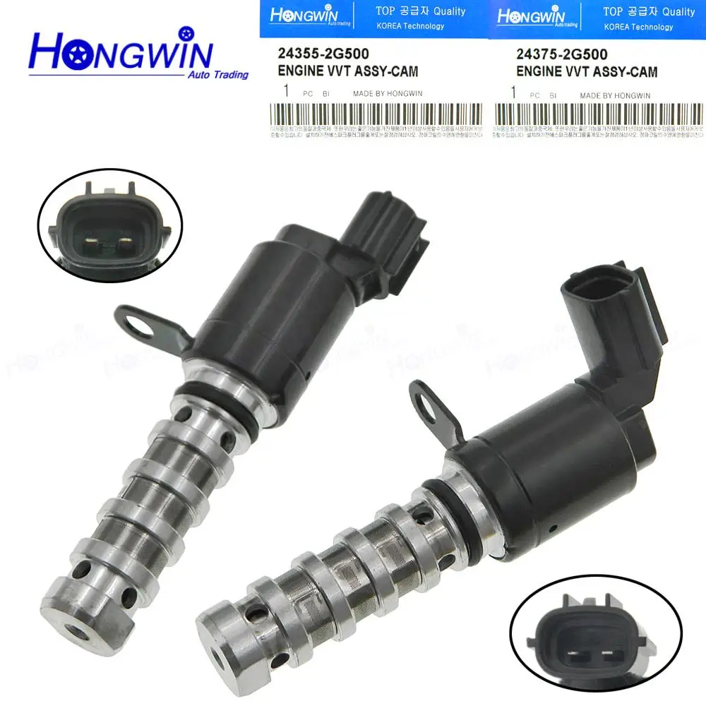 

2PCS Ehaust Intake Variable Timing Solenoid For Hyundai Kia Santa Tucson KIA SORENTO SPORTAGE 24355-2G500,243752G500,24375-2G500