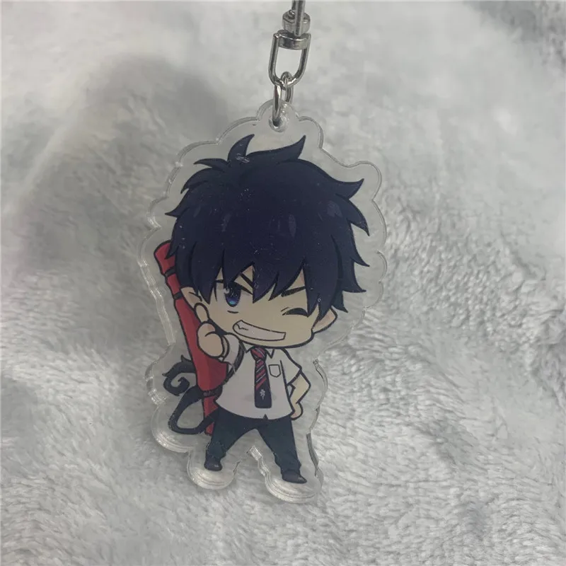 Anime Sleutelhanger Okumura Rin Okumura Yukio Acryl Sleutelhanger Riem Figuur Opknoping Accessoires 6Cm