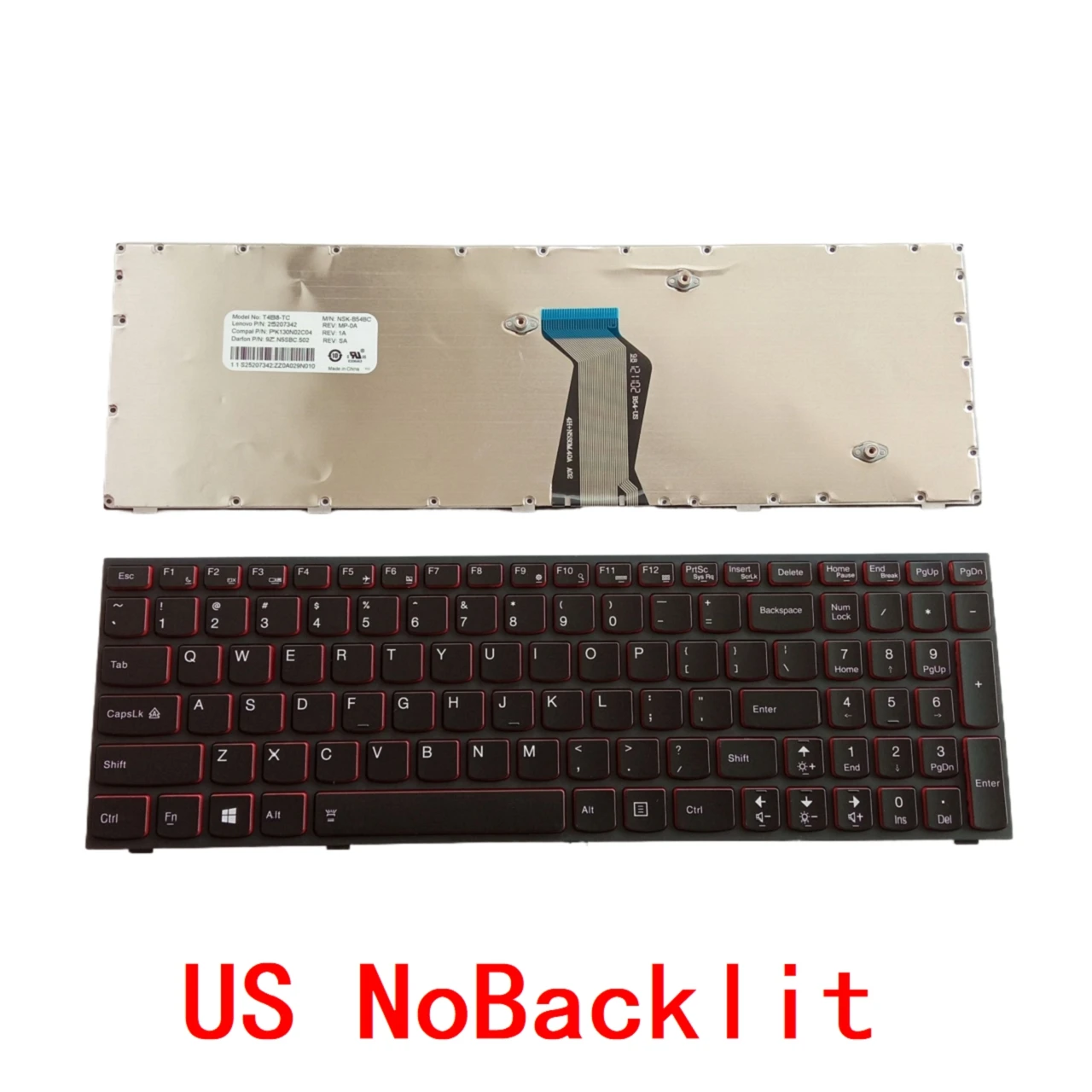 Teclado retroiluminado para Lenovo, EUA, russo, espanhol,