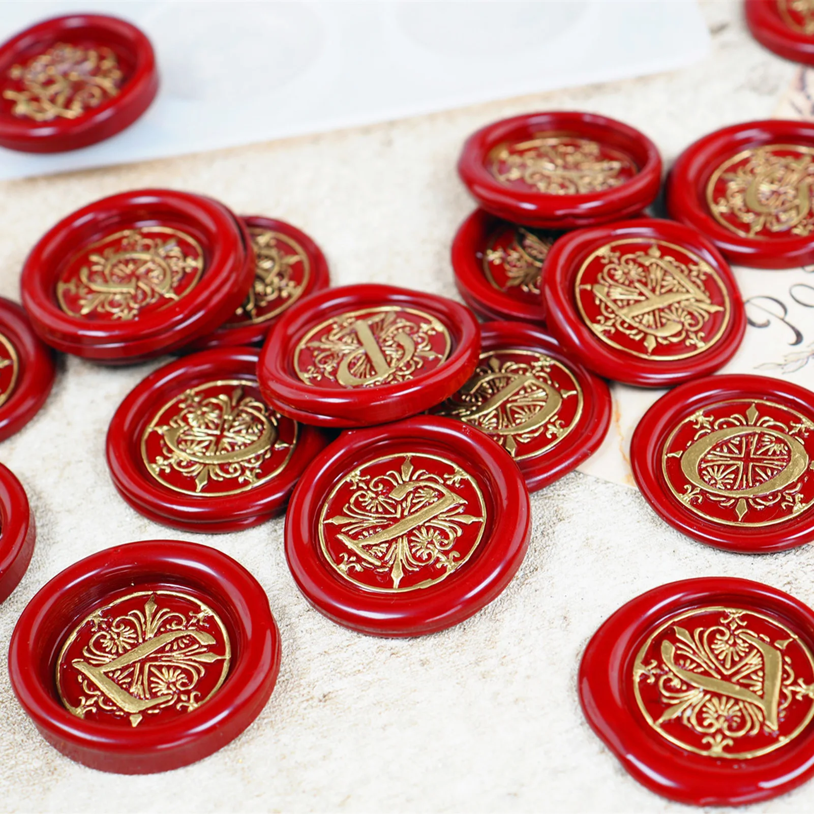 Silicone Mat For Wax Seal Stamp Wax Seal Silicone Pad Easy To Clean 16-Cavity Sealing Mold For DIY Craft Adhesive Sealing