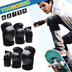 6Pcs Kids Adults Knee Pads Elbow Pads Wrist Guards Sports Protective Gear for Skateboarding Roller Skating Cycling BMX Bicycle