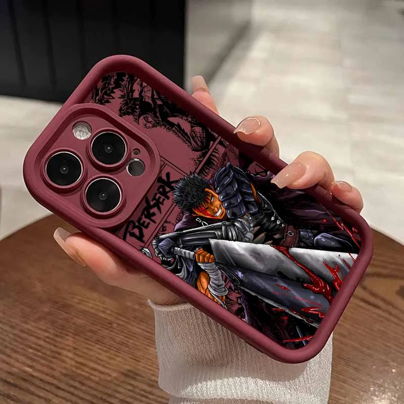 Berserk Anime Eyes Ladder Soft Phone Case Cover