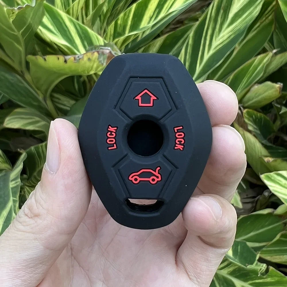 SILICONE CAR KEY COVER FIT FOR 1998-2005 BMW X5 Z3 Z4 3 5 7 SERIES 2BTN SILICONE KEY REMOTE HOLDER CASE COVER FOB SHELL