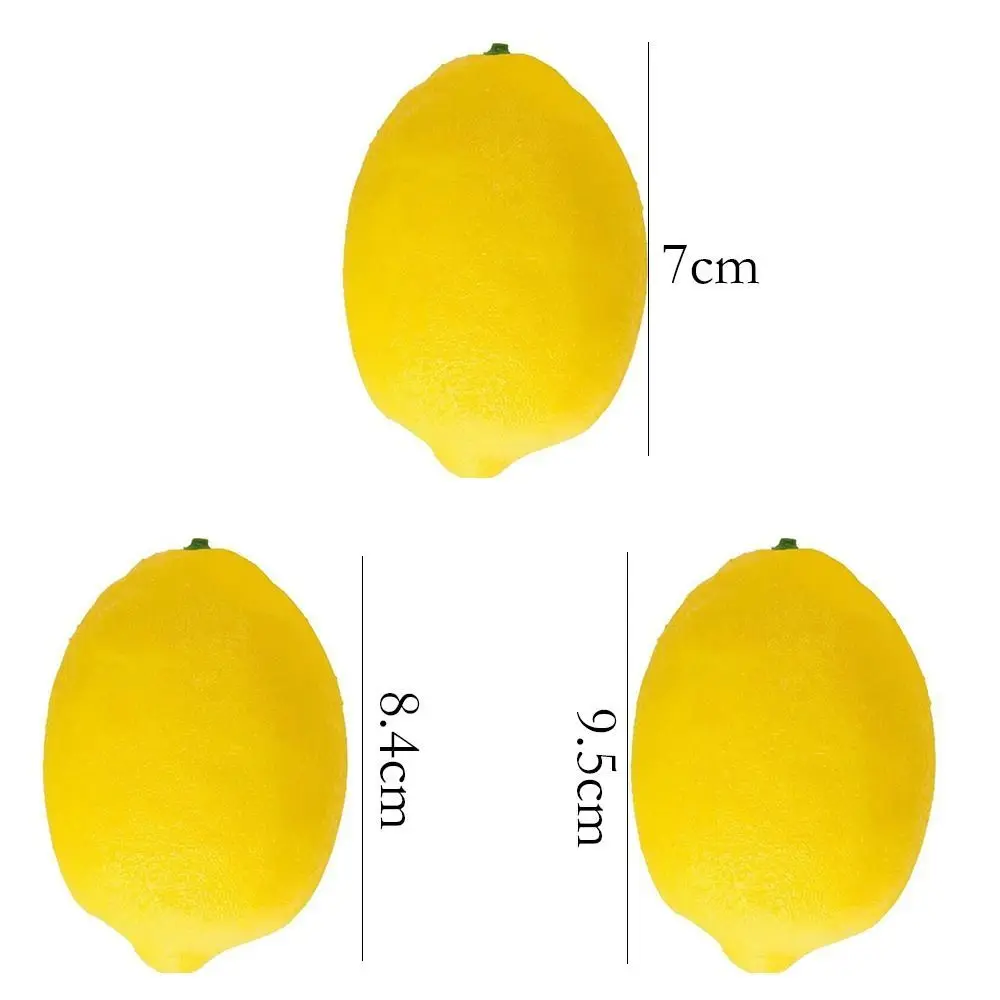 Artificial Fruits Yellow Lemon Home Wedding Christmas Decorations Ornament Photography Props